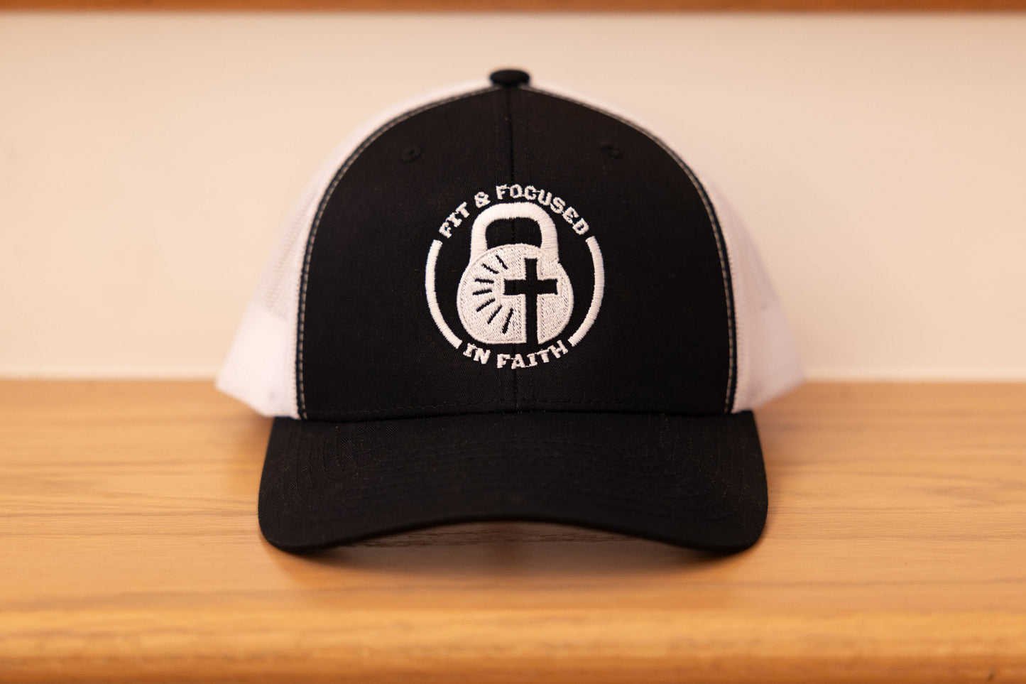 Classic FFF Retro Trucker Cap – Black (White Logo)