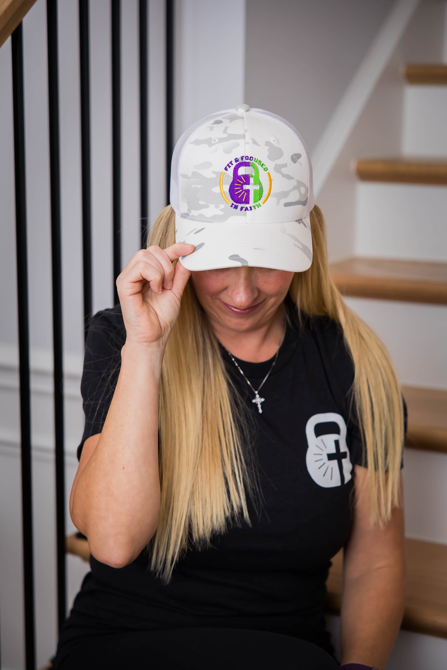 Classic FFF Retro Trucker Cap – Alpine/White