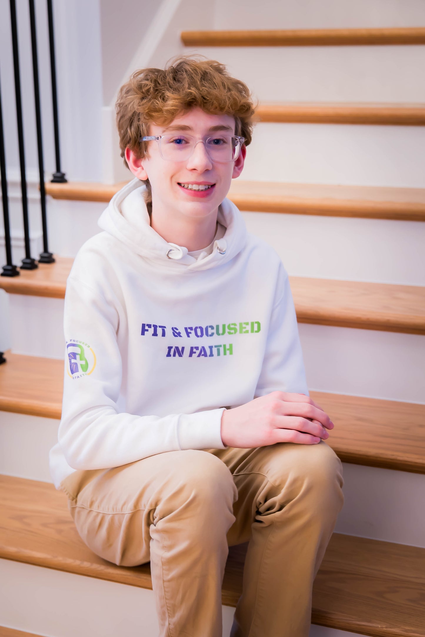 Classic FFF White Sweatshirt with Color